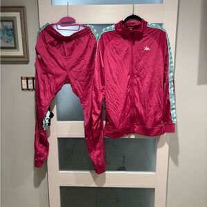 Men's Kappa pink and Aqua Tracksuit
